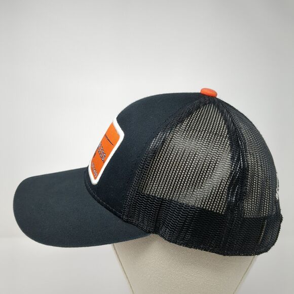 John Fearless Est. 1405 Strapback Trucker Hat Black OS Adjustable Mesh Back - Picture 3 of 7